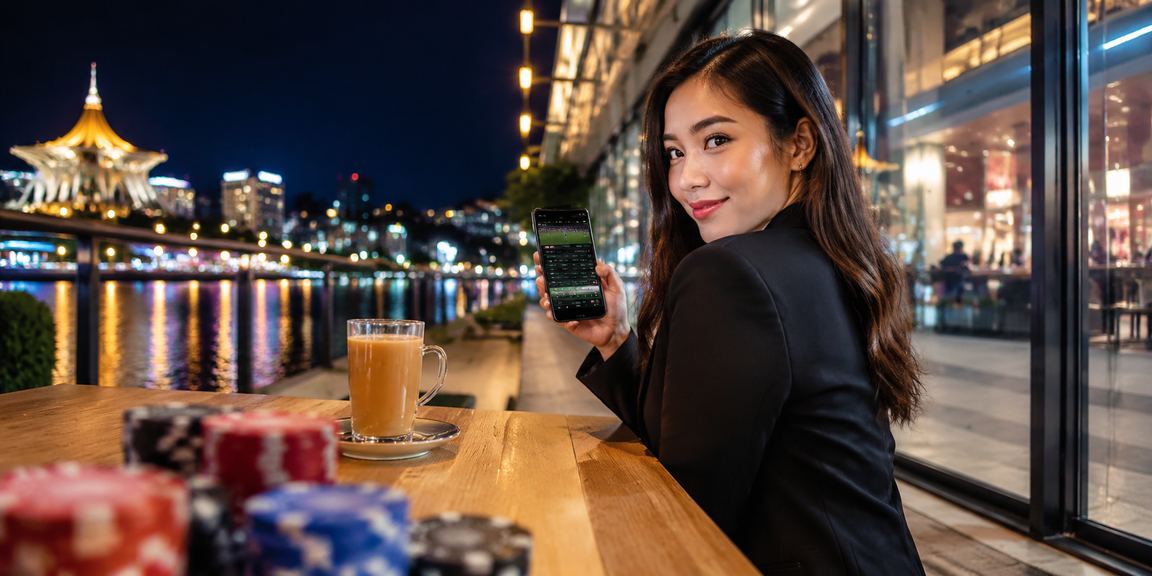 Pengguna mengurus deposit dengan bijak menggunakan platform ss16 dari telefon pintar di Kuching